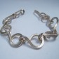 Armband handgesmede schakel zilver 